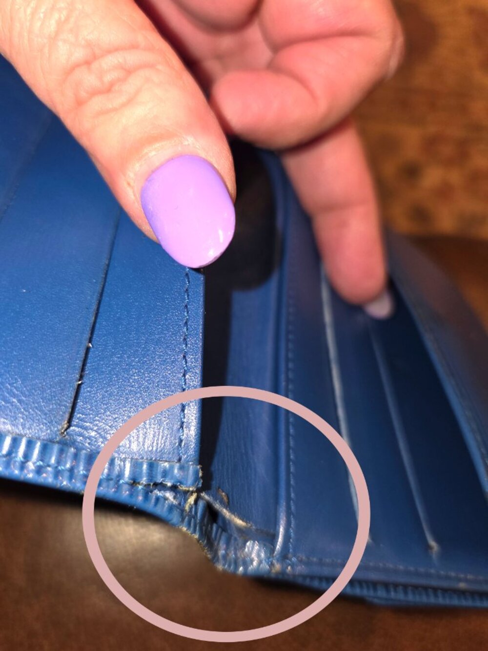 Louis Vuitton Elise Compact Wallet - Toledo Blue Epi - See Callouts - Picture 13 of 15